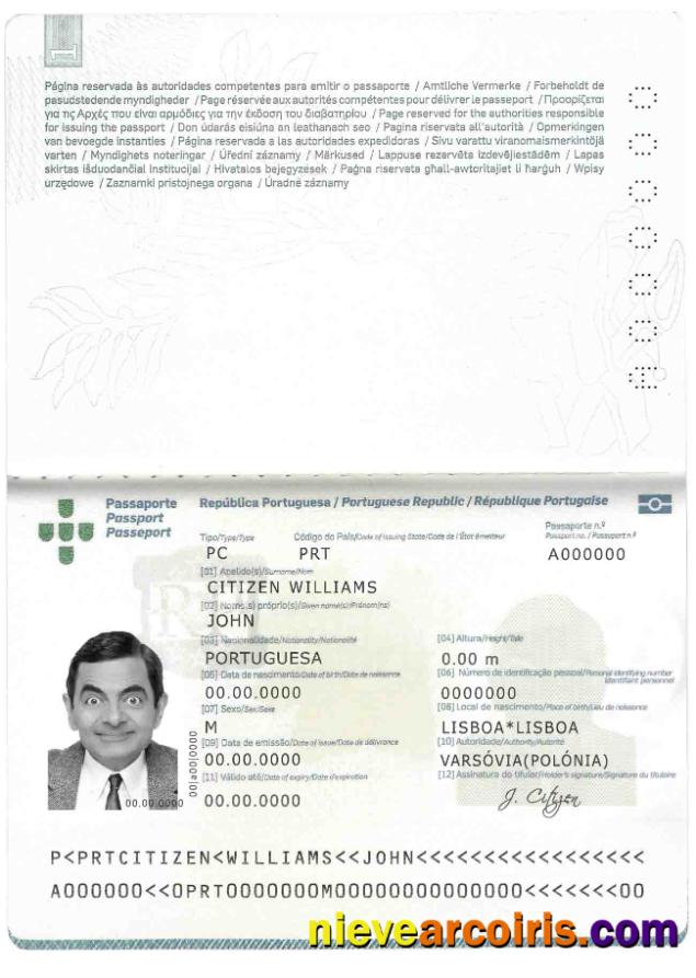 Portugal passport 2006-2017
